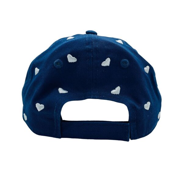 Girls Dallas Cowboys New Era Navy Hearts 9TWENTY Adjustable Hat - Picture 4 of 5